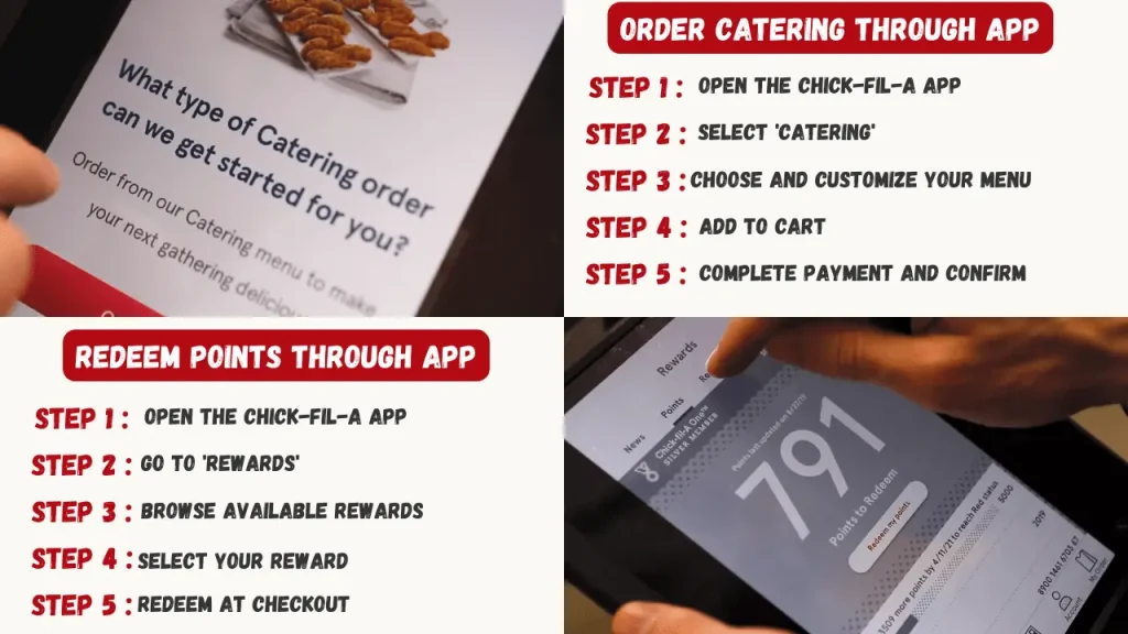 Chick-fil-A steps to order and redeem the food items