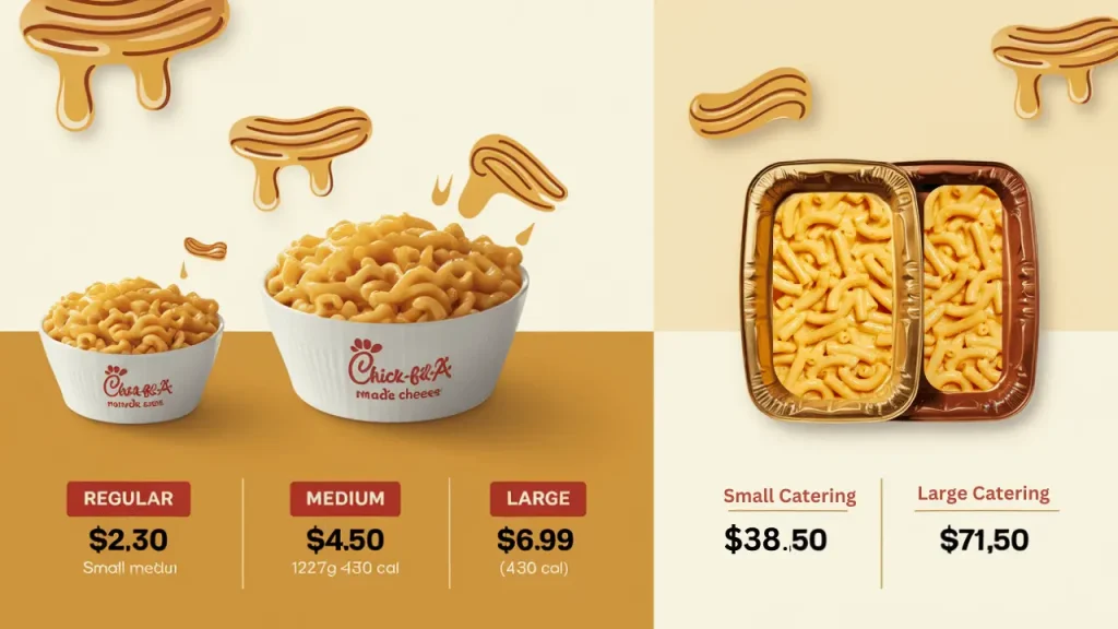 Chick-fil-A Mac and Cheese Prices and sizes